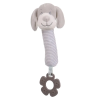W-web Baby plüss csörgő - szürke kutyus - 20cm