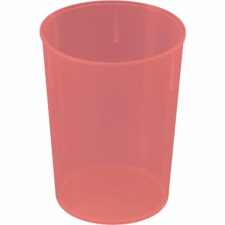 Waca Műanyag tégely, Waca 250 ml, piros üdítős pohár