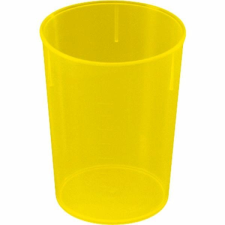 Waca Műanyag tégely, Waca 250 ml, sárga üdítős pohár