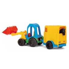 Wader : Buggy traktor lószállító utánfutóval - többféle (35204) (35204) autópálya és játékautó