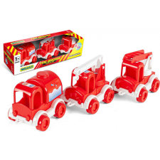  Wader Kid Cars - tűzoltósági járművek 3db-os szett autópálya és játékautó