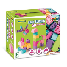 Wader Kids Blocks 50 pieces pink barkácsolás, építés