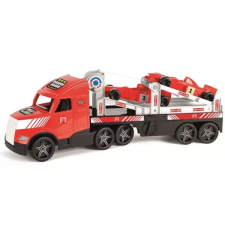 Wader : Magic Truck Action F1 autószállító kamion versenyautókkal - 79 cm autópálya és játékautó
