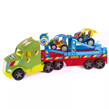 Wader : Magic Truck Basic autószállító kamion buggy kisautókkal - 79 cm autópálya és játékautó