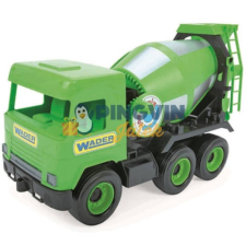 Wader Middle Truck: Betonkeverő autó 43cm zöld autópálya és játékautó