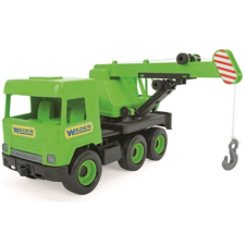 Wader Middle Truck: Darus autó 43 cm zöld – Wader homokozójáték