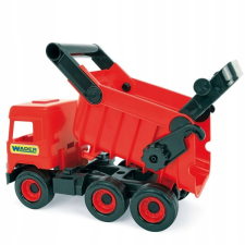 Wader : Middle Truck dömper, 38 cm - piros autópálya és játékautó