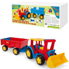 Wader Óriás munkagép utánfutóval 110 cm-es – Wader autópálya és játékautó