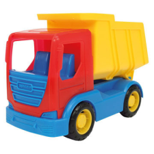 Wader : tech truck dömper - 23 cm, színes autópálya és játékautó