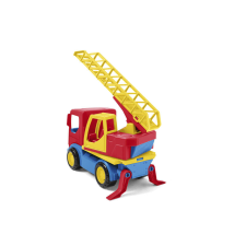 Wader Tech Truck tűzoltóautó - Piros/sárga autópálya és játékautó