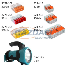 WAGO 1150 db-os vezeték összekötő csomag + ajándék LED-es kézilámpával villanyszerelés