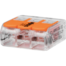  Wago vezeték összekötő rögzítő-leválasztókkal 221-413 5 darab villanyszerelés