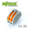 WAGO Wago karos (kapcsos) vezeték összekötő, 2-es (50 db)
