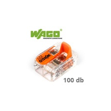 WAGO Wago új karos (csatos) vezeték összekötő, 2 vezetékes (100 db) villanyszerelés