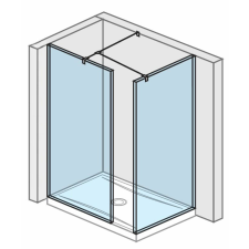 Walk-in zuhanyparaván 80x90 cm Jika Pure H2684260026681 fürdőszoba kiegészítő