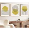  Wallity Decorative Framed MDF Painting (3 Pieces) Multicolor Huhu144 - 50 x 70