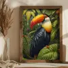  Wallity Decorative Framed MDF Painting Multicolor AI190