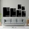 Wallity Decorative Tempered Glass Painting Multicolor Camtbl-084 - 50 x 70