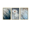 Wallity Decorative Tempered Glass Painting Multicolor Huhu381 - 40 x 60