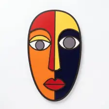 Wallity Dekoratív Keretes MDF Festmény Többszínű Lena - 40 x 68 grafika, keretezett kép