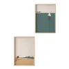  Wallity Dekoratív Keretezett MDF Kép (2 darab) Többszínű Huhu486 - 50 x 35