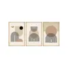  Wallity Dekoratív Keretezett MDF Kép (3 darab) Többszínű Huhu263 - 50 x 35