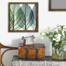 Wallity Keretes MDF festő és tálca, 34x34 cm, fenyő dekoráció