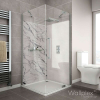 Wallplex fürdőszobai dekorpanel Fehér márvány 90 cm x 200 cm