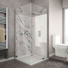  Wallplex fürdőszobai dekorpanel Fehér márvány 90 cm x 200 cm tapéta, díszléc és más dekoráció