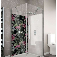 Wallplex fürdőszobai dekorpanel Flamingók 90 cm x 200 cm tapéta, díszléc és más dekoráció