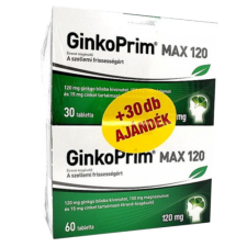  Walmark GinkoPrim Max 120 mg tabletta 60x+30x vitamin és táplálékkiegészítő