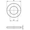 Walraven B.V. BIS Lapos alátét 25mm WM0-37 M10 (10.5/25mm), tűzálló 6533310 Walraven