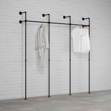  Walteco DARIO III EGYSZEMÉLYES - Rusticline gardróbszekrény szett, falra szerelhető, 3330x2300mm bútor