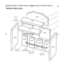  Wamsler Orpheus samott garnitúra hűtés, fűtés szerelvény