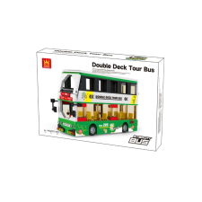 Wange ® Kétszintes turistabusz lego kompatibilis építőjáték, 456 db-os (WANGE 5971) barkácsolás, építés