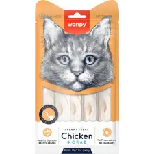 Wanpy CAT Creamy Treat - Chicken &amp; Crab 70 g jutalomfalat macskáknak
