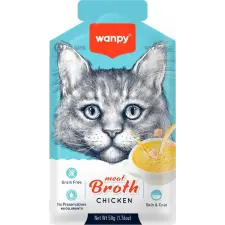 Wanpy CAT Meat Broth Chicken 50 g jutalomfalat macskáknak
