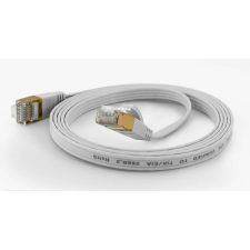 WANTEC FTP CAT6a Patch kábel 0.2m - Fehér kábel és adapter