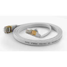 WANTEC FTP CAT6a Patch kábel 7m - Fehér kábel és adapter