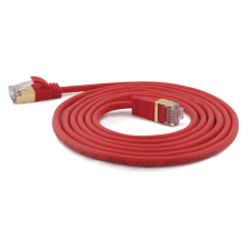 WANTEC Patchkabel SSTP CAT7 Ste. CAT6a d=4mm    0,10m rot (7155) kábel és adapter