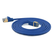 WANTEC Patchkabel SSTP CAT7 Ste. CAT6a d=4mm    0,25m blau (7129) kábel és adapter
