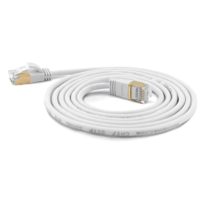 WANTEC Patchkabel SSTP CAT7 Ste. CAT6a d=4mm    1,00m weiß (7117) kábel és adapter