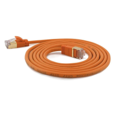 WANTEC Patchkabel SSTP CAT7 Ste. CAT6a d=4mm    1,50m orange (7146) kábel és adapter