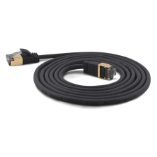 WANTEC Patchkabel SSTP CAT7 Ste. CAT6a d=4mm  7,00m  schwarz (7206) kábel és adapter