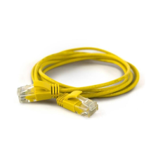 WANTEC Patchkabel UTP  CAT6a           d=2,8mm  0,25m gelb (7283) kábel és adapter