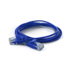 WANTEC Patchkabel UTP  CAT6a           d=2,8mm  0,50m blau (7242) kábel és adapter