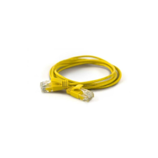 WANTEC Patchkabel UTP  CAT6a           d=2,8mm 25,00m gelb (7294) kábel és adapter