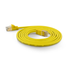 WANTEC SSTP CAT7 Patch kábel 1.5m - Sárga kábel és adapter