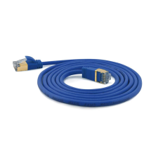 WANTEC SSTP CAT7 Patch kábel 7m - Kék kábel és adapter