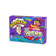  Warheads Lil Worms - kukac formájú savanyú gumicukor 99g csokoládé és édesség